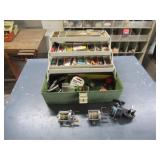 Plano Tackle Box, Hiawatha Reel, P Fluger, Lures,