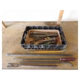 Various Chisels, Punches, Prybars