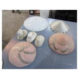 4-Lamp Glasses, 3-Porcelain Light Sockets