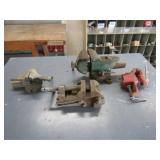 3-Bench Vises, Drill Press Vise