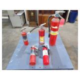 5 Various Fire Extinguishers