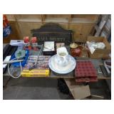 Various Glassware, Themos Replacement Filters,