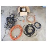 7+ Various Ext. Cords, Work Lights