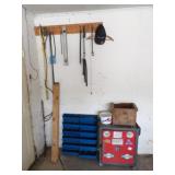Rolling BOx, Metal Wall hangin Bins, 1x4 Boards