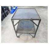 Rolling Steel Framed Work Table 26x24.5x33.75in.
