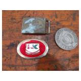 Gleaner Combine, Northrup King & Ford Belt Buckles