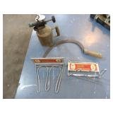 Boot Savers, Blow Torch, Grass Knife