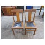 2-Wood Chairs