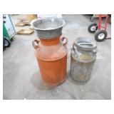 2 Cream Cans One Has a Lid