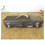 Metal Tool Box w/Bits, Screwdrivers, Misc.