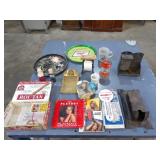 Match Holders, Warren Thermometer, Misc.