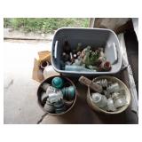 Various Glass BOttles, Insulators, Misc.
