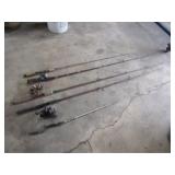 5-Fishing Poles, 3 Have Reels