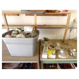 Tote of Various Light Bulbs