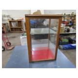 17x25x17 Display Cabinet, 2 Glass Shelves, Door