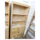 Wood Shelving Unit w/Cabinet on Bottom