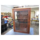 23.5x33.5x10 Display Cabinet, 3-Shelves,Glass Door