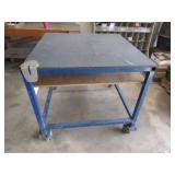 Metal Frame Rolling Work Bench 3ft.x3ft.x33 1/2in.