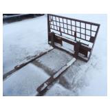 Virnig Skid Steer Mount Adj. Pallet Forks 48in.