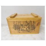 The Classic By Evans 1994 Wooden Ammo Box,16x9x10