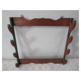 24x26 4 Tier Wood Wall Hanging Gun Rack