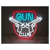 Gun Club LED Neon Sign 14w x 12.5in. T