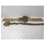 US Belt w/Canvas Pouch 40in.,US Belt w/3 Canvas Po