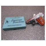 Jennings J-22 22LR Chrome, Semi Auto, Sights, Box