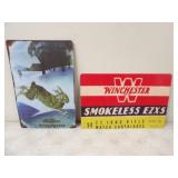 Winchester Smokeless Tin Sign 12x8,Winchester West