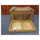 17 3/4-11-11 The Cloassic Wood Case w/Tray