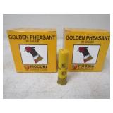50-Fiocchi 20ga 3in. 6 Shot Golden Pheasant
