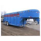 WW 6x16ft. x78in. H, Gooseneck Stock Trailer,