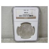 1886-S Silver Morgan Dollar Graded MS63