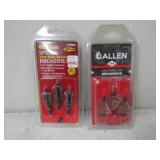 Allen Spider Broadhead 100gr, & Allen Lightning