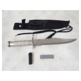 Maxam Stainless Steel 10in. Blade Survival Knife w