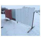 20ft x 6ft Free Standing Panelsw/Tin for windbreak