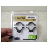 NIB-Leupold 1in. Matte Black Scope Rings No Bases