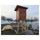 New 55in. Deep, 51in. Wide 12ft. Tall Deer Stand,