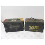 2-Metal Ammo Boxes 11x6x7