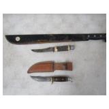 Western 4.5in. Blade Knife w/Sheath, 4.75in. Blade