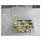 Fishing Tackle, Hooks,Lures,Bait w/Plano Container