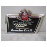 Miller High Life Plastic Sign 14x10.5in. Sign