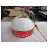 Coors Light 1980 Hanging Light Works, Good Shape