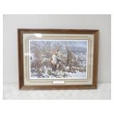 Cattail Swamp Red Fox by Michael Sieve 1987 Signed