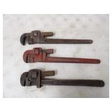 2-Trimo 18in. Pipe Wrenches & 18in. Pipe Wrench