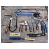 Hacksaw, Wood Saw, Paint Brushes, Putty Knives,Mis