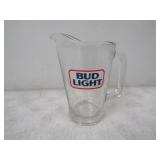 Bud Light Glass Beer Pitcher