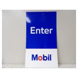 27x4ft. Mobil Enter Tin Sign