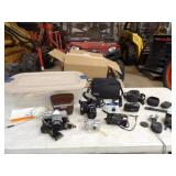 6-Vintage Cameras, 4 Camera Cases,Assorted Photo