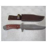 Mossy Oak 7in Blade Knife w/Leather Sheath